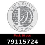 Lot 10 Vera Silver 1 once (LSP - 40MM) 