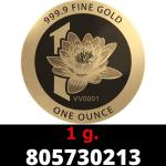 1 gramme d'or pur - Vera Valor (LSP - Cours Légal) 