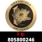 1 gramme d'or pur - Vera Valor (LSP - Cours Légal) 