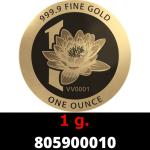 1 gramme d'or pur - Vera Valor (LSP - Cours Légal) 