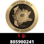 1 gramme d'or pur - Vera Valor (LSP - Cours Légal) 