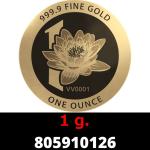 1 gramme d'or pur - Vera Valor (LSP - Cours Légal) 
