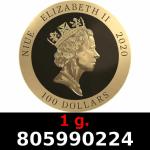 1 gramme d'or pur - Vera Valor (LSP - Cours Légal) 