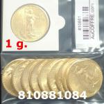 1 gramme d'or pur - Liberty 20$ (LSP) 