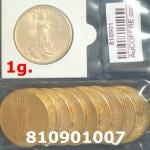 1 gramme d'or pur - Liberty 20$ (LSP) 