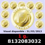 1 gramme d'or pur - Vera Valor (LSP) 