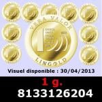 1 gramme d'or pur - Vera Valor (LSP) 