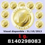 1 gramme d'or pur - Vera Valor (LSP) 
