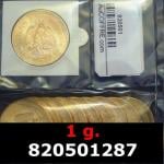 1 gramme d'or pur - 50 Pesos Mexique (LSP) 