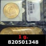 1 gramme d'or pur - 50 Pesos Mexique (LSP) 