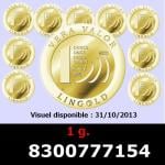 1 gramme d'or pur - Vera Valor (LSP) 