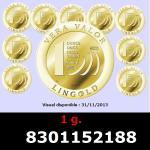 1 gramme d'or pur - Vera Valor (LSP) 