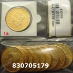 1 gramme d'or pur - Liberty 20$ (LSP) 