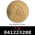 1 gramme d'or pur - 50 Pesos Mexique (LSP) 