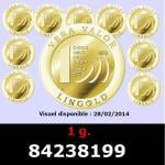 1 gramme d'or pur - Vera Valor (LSP) 