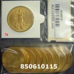 1 gramme d'or pur - Liberty 20$ (LSP) 