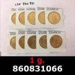 1 gramme d'or pur - Liberty 20$ (LSP) 