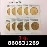 1 gramme d'or pur - Liberty 20$ (LSP) 