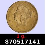 1 gramme d'or pur - Liberty 20$ (LSP) 