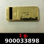 1 gramme d'or pur (Lingot LSP) 