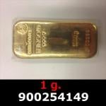1 gramme d'or pur (Lingot LSP) 