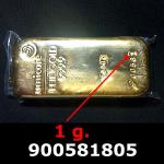 1 gramme d'or pur (Lingot LSP) 