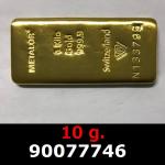 10 grammes d'or pur (LSP) 