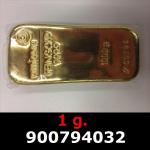 1 gramme d'or pur (Lingot LSP) 