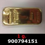 1 gramme d'or pur (Lingot LSP) 
