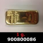 1 gramme d'or pur (Lingot LSP) 