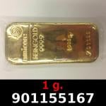 1 gramme d'or pur (Lingot LSP) 