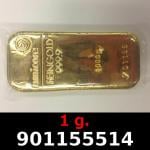 1 gramme d'or pur (Lingot LSP) 