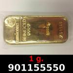 1 gramme d'or pur (Lingot LSP) 