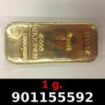 1 gramme d'or pur (Lingot LSP) 