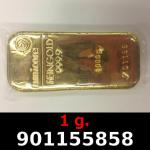 1 gramme d'or pur (Lingot LSP) 