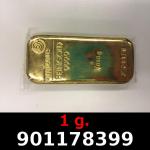 1 gramme d'or pur (Lingot LSP) 