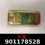 1 gramme d'or pur (Lingot LSP) 