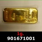 1 gramme d'or pur (Lingot LSP) 