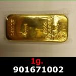 1 gramme d'or pur (Lingot LSP) 
