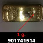 1 gramme d'or pur (Lingot LSP) 