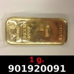 1 gramme d'or pur (Lingot LSP) 