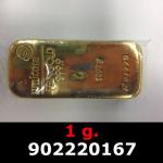 1 gramme d'or pur (Lingot LSP) 