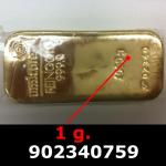 1 gramme d'or pur (Lingot LSP) 
