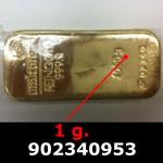 1 gramme d'or pur (Lingot LSP) 