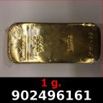 1 gramme d'or pur (Lingot LSP) 