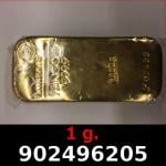 1 gramme d'or pur (Lingot LSP) 