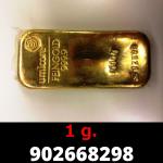 1 gramme d'or pur (Lingot LSP) 