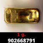 1 gramme d'or pur (Lingot LSP) 