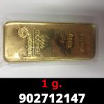 1 gramme d'or pur (Lingot LSP) 