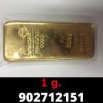 1 gramme d'or pur (Lingot LSP) 